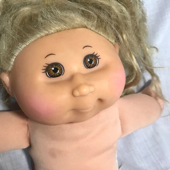 Cabbage Patch Kids Doll 2011 Jakks Blonde Hair Brown Eyes 35cm PA-02NH - Picture 2 of 16